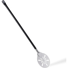 Herogo Pizza Shovel, 7 Inch Stainless Steel Perforated Pizza Peel, Metal Accessories Tool with Removable Handle, Smooth Surface & Oven Safe, 7 Inch