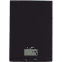 Salter Digital Kitchen Scales 5 kg, Digital Glass Kitchen Scales with LCD Display, Electronic Kitchen Scales for Liquids, Tare Function