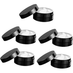 OUNONA 5Stücke Nachfüllbarer Makeup Container mit Stücken Schwarzer Aufbewahrungsbehälter für Augenmasken und Cremes für Lotionen und Shampoo Langlebig und Praktisch