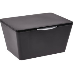 Wenko Brasil Storage Basket / Storage Box with Lid, 15.5 cm x 19 cm x 10 cm