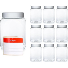 Octopus Parent PET Plastic Cup with Screw Lid, 10x