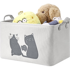 Navaris Foldable Laundry Basket for Children's Room, Robust and Stable, Children's Storage Basket, Ideal for Toys and Laundry, Children's Laundry Basket, Cute Design