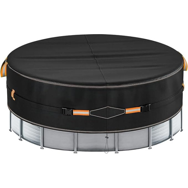 Neuradical The Round Waterproof 420D Swimming Pool Cover for Above Ground Pools, Ideal for UV Resistance, Weather Resistance and Dustproof-305 cm