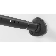 Oxdigi Telescopic Rod No Drilling Shower Curtain Rail 211-261 cm Stainless Steel Extendable Curtain Rod for Clamping Rustproof Extra Long Curtain Rail for Windows Bathrooms Balconies Laundry Room,