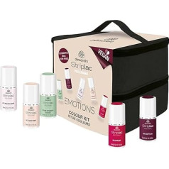 alessandro Striplac Peel or Soak - STRIPLAC Trendy Colours Set Including Cosmetic Case - Vegan - LED Nail Polish Set - For Perfect Nails in 15 Minutes