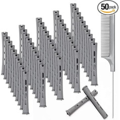 50 Piece Hair Perm Rod Set, Zhaoyao Perm Rods for Natural Hair, Cold Wave Rods for Short Hair, Hair Curlers Curlers Heatless Perm Rods Hair Curler Rolls with