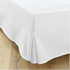 200 x 200 cm White Bed Box - 4 Valances of 35 cm for Bed 200 x 200 cm with Slatted Base - Bed Skirt 200 x 200 cm - Slatted Frame 200 x 200 cm - Slatted Frame 200 x 200 cm