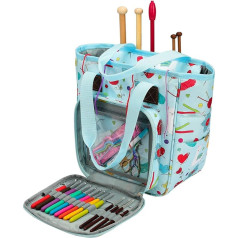 CRSUSUKJ Sewing Accessories Bag, Sewing Kit Storage Bag Organiser, Sewing Accessories Storage, Sewing Accessories Organiser Bag with Large Space and Lots of Compartments, Sewing Storage Bag for