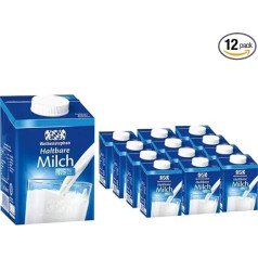 Milk Weihan Low Fat H-Milk 1.5% Fat, 0.5 Litre Each, Pack of 12