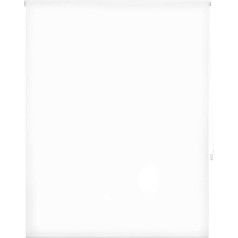 Decorblind Translucent Roller Blind, Plain Colour, Roller Blind Dimensions: 120 x 250 cm Width x Length/Dimensions Fabric, Plain Colour, 117 x 245 cm, Translucent Roller Blind, White, Easy to Install