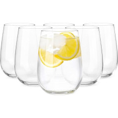 Glasmark KROSNO 1992 Gaja Glasses Set of 6 Drinking Glasses Water Glasses Drink Glasses Juice Glasses Dishwasher Safe 6 x 330 ml
