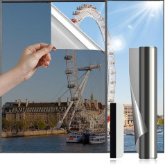 Fenster Film Für Glasfenster Anti Blendung Reflektierende Fenster Film Einweg Fenster Spiegel Film Hitzekontrolle Fenster Tönung Film Home UV Blocking Opaque Fenster Film