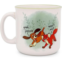 Disney Fox and the Hound Friends Forever Camper Ceramic Mug 20 oz