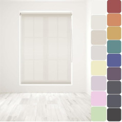 Easy Fit Straight Edge Roller Blind - 60cm Width x 160cm Length - Natural