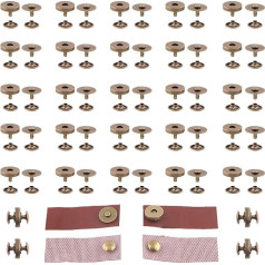 Wokape 30 x Magnetic Buttons Sewing Clasps 14mm Round Strong Magnetic Buttons Snap Buttons Purse Handbag with Washer for Crafts