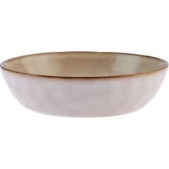 KARACA Aria Bowl with Reactive Glaze, 20 cm, Salad Bowl, Fruit Serving Bowls, Ramen, Pasta, Soup, Beige-Test