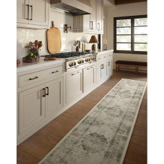 Ruggable Sarrah Sage - Machine Washable - Pet and Child Friendly - Dirt and Water Resistant - Non-Slip - 6.5 x 18.8 cm