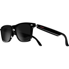 Intelligente Brille Wireless Bluetooth 5.3 mit Kopfhörern Freisprecheinrichtung Musik Fotografie Schwarz C PC + CTA+TR90+Nylon 1 Set