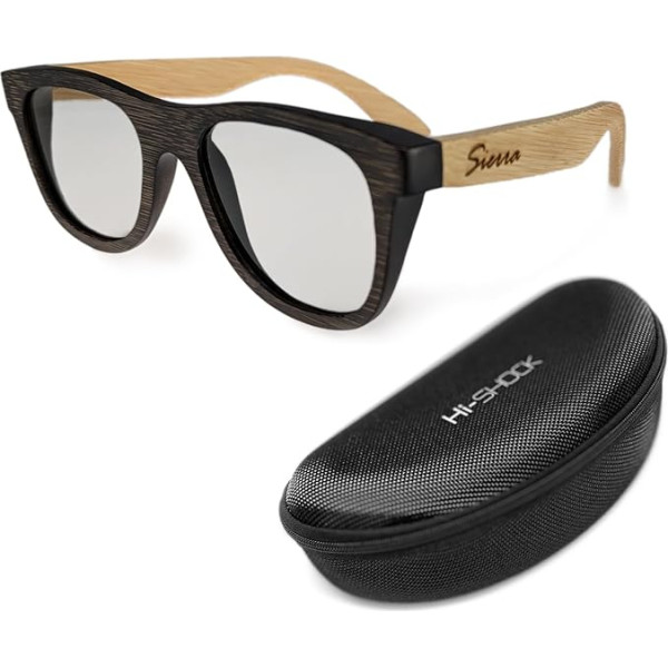 Hi-Shock Passive Bamboo 3D Glasses Sierra for 4K 3D TVs Compatible with LG Philips, Grundig, Lion, Sony, Panasonic, Toshiba | Compatible with AG-F420 / PTA417 / ZCW000 / Art 32 / TDG500P