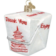 Old World Christmas Chinese Take-Out Glass Blown Ornament