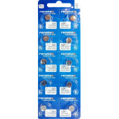 Renata 321 Swiss Made Bottone al Litio SR616SW Pack of 10