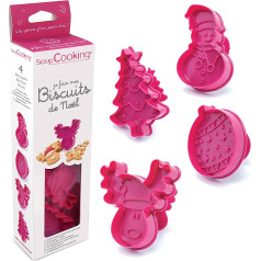 Scrapcooking 2031 Christmas I Make My biscuits Biscuit éjecteurs Designs: 4 Pieces