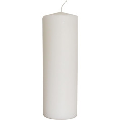 EWA Kerzen Ebersbacher Fireplace Candle, White, (Diameter x Height) 100 x 300 mm
