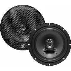 Hifonics VX62-16.5 cm (6.5 inches) 2-way coaxial car speakers, 1 pair, built-in speakers for car HiFi fans