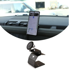 DIYUCAR Universal Mobile Phone 360° Rotation Car Mount Holder for LR Defender 90 110 2020 2021 Navigation Mobile Phone Holder for iPhone 12 11Pro Max Xs Xr, Samsung Galaxy (Black 02)