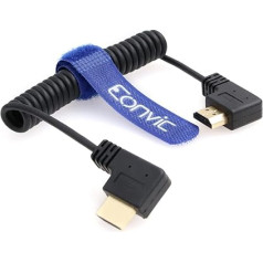 Eonvic HDMI to HDMI Cable 8K 3D 1080P HD HDMI 2.1 Cable with Ethernet High Speed HDMI Male to Male Cable for Sony a7siii, Atomos Ninja, Shinobi Monitor, BMPCC4k