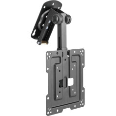 PureMounts TV Ceiling Mount for TVs, Suitable for 19-43 Inches, Foldable, Height-Adjustable, Swivelling, Tilting, up to VESA 200 x 200, Black