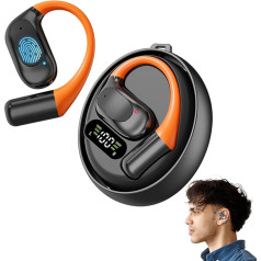 Aischens Real-time translation headphones, 144 languages Bluetooth headset with extremely long service life, charging case, suitable for business travel, travel and study