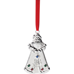 Lenox Sterling Silver Multi Coloured Jewel Santa Ornament 0.12