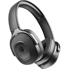 Music Sound DEEP Wireless Headset with Low Latency Technology - Playback Time 22 Hours - Black