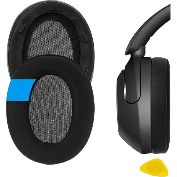 GEEKRIA Sport Cooling Gel Replacement Ear Pads for Sony WH-XB910N Headphones Earpads Headset Ear Pads Ear Pad Ear Pad Ear Cup Cover Repair Parts (Black) EJZ314-03