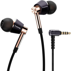 1MORE E1001 Triple Driver Headphones with Cable, In-Ear Hi-Fi Earphones with High Resolution, with MEMS Microphone, 3.5 mm Jack Plug Earbuds, Rich Bass Earphones