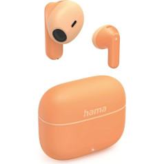 Hama TWS Freedom Light II Bluetooth Wireless Headphones (Bluetooth 5.3 Wireless Earbuds, In-Ear Headphones Calling, Microphone, Touch Control, Voice Control, 20 Hours Playtime, Charging Box USB-C