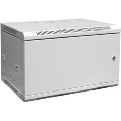 Viensekciju 19 6u 368/600/450 mm sienas skapis, metāla durvis, pelēks (ral7035), samontēts