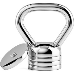 Northdeer Steel Kettlebell Adjustable 5 kg / 10 kg - Kettlebell Adjustable for Strength Training Fitness Workout at Home