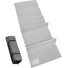 campMax Outdoor Thermal Mat, 18 mm Thick, Foldable Closed Cell Foam Sleeping Mat, Ultralight Accordion Sleeping Mats for Camping, Hiking, Mountaineering, Outdoor Travel, 185 x 55 cm, Brown/Green