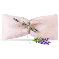 COZY LINEN Lavender Eye Pillow - Aromatherapy & Stress Relief, Organic Linseed Eye Mask, Yoga Gift, Spa Sleep Relaxation, Weighted Pillow, Eco Friendly