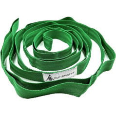 Stretching Strap Yoga Strap with Loops, Stretch Straps for Physical Therapy, Non-Elastic Exercise Strap for Pilates, Dance and Gymnastics with Workout Guide