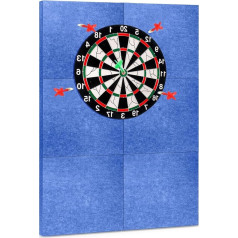 Dart Wandschutz,6 Stück Selbstklebend Gespleißte Wand Surround Board,Gespleißter Rand,Gespleißte Surround Wandumrandung Schallschutz Dartscheibe,Klassische Filz Dartscheibe Wandschutz Rückseite