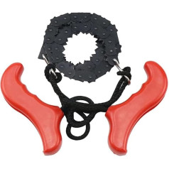SKaTR Saw Outdoor Camping Pocket Chainsaw Wood Cutting Chainsaw Outdoor Survival Camping Hiking Wood Cutting Pocket Hand Chainsaw Red