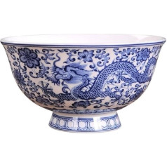 Servierschüsseln, Müslischalen, Keramikschüssel* Porzellan-Reisschüssel im chinesischen antiken Palaststil, Breischüssel, Suppenschüssel, 15,6 cm, 6,14 Zoll, blau-weiße Porzellanschüssel, Schüssel mit
