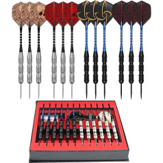 ONIYEA 12-teiliges Dart-Set mit Stahlspitze