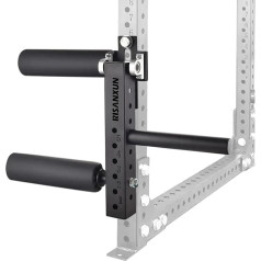 RISANXUN RISANXUN Leg Extender and Leg Curl Machine, Adjustable Leg Extension and Curl Machine, Squat Rack Attachment - Maximum Load 600 lbs (2 Options for 18 Squat Stands