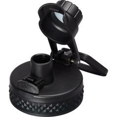 Digjuper Automatic Spout Lid with Button Closure, Replacement 2.2 Inch Diameter Flip Lid Fits Wide Mouth Leakproof Bottle Accessories with Large Handle, Easy to Carry