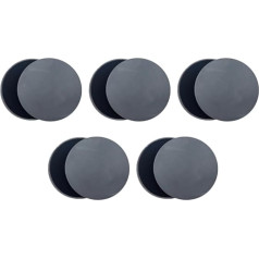 MiOYOOW Pack of 10 Sliding Discs, Gym Gliding Discs Sliding Discs Double Sided Fitness Disc for Women Men Gym Training Abdominal Core Strength