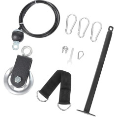 TOYANDONA 1 Satz Hochwertiges Pulley Fitness Anhängesystem für Effektives Krafttraining Geeignet für Brust Rücken und Armmuskeln Robustes Stahlmaterial für Professionelle und Private Nutzung